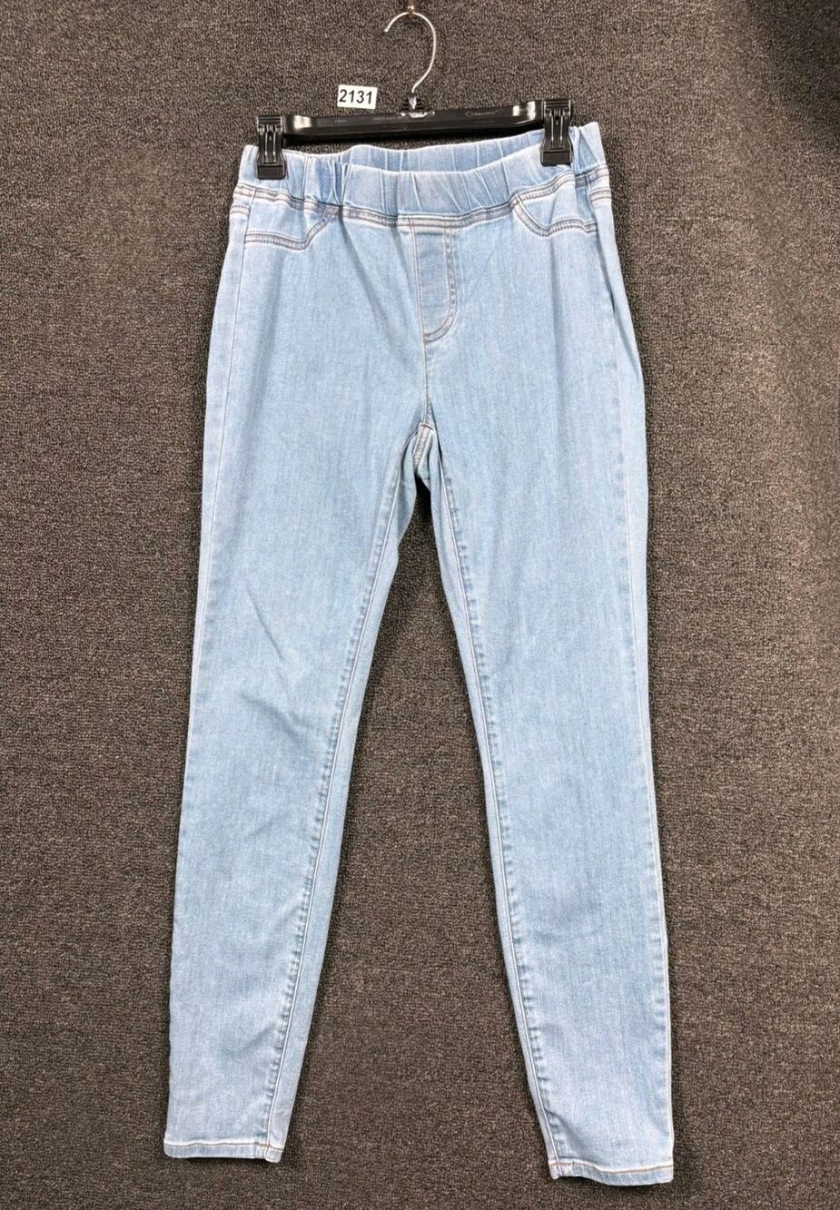 Eileen Fisher Organic Cotton Straight Leg Frayed Hem Jeans Womens Size XS Blue